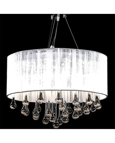 Lustre avec 85 cristaux Blanc