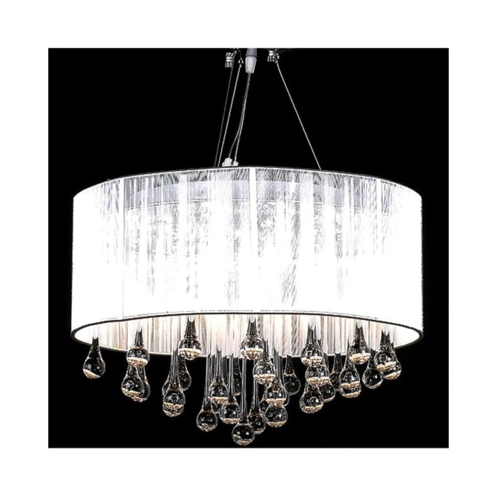 Lustre avec 85 cristaux Blanc