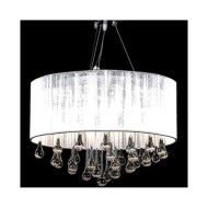 Lustre avec 85 cristaux Blanc