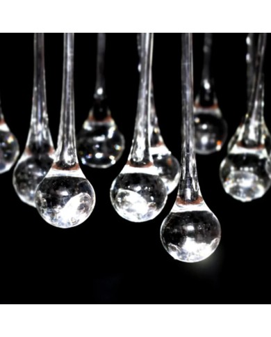 Lustre avec 85 cristaux Blanc
