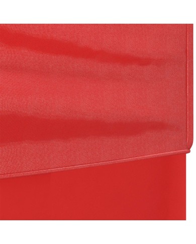 Tente de réception pliable avec parois Rouge 3x6 m