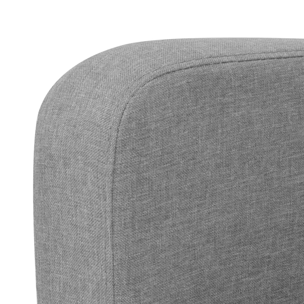  Canapé à 3 places 180 x 65 x 76 cm Gris clair