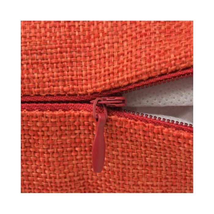 Housses de coussin 4 pcs Aspect de lin Terre-cuite 80x80 cm