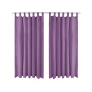 Rideau occultant avec boucles 2 pcs 140 x 175 cm Lilas