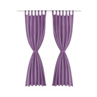 Rideau occultant avec boucles 2 pcs 140 x 175 cm Lilas
