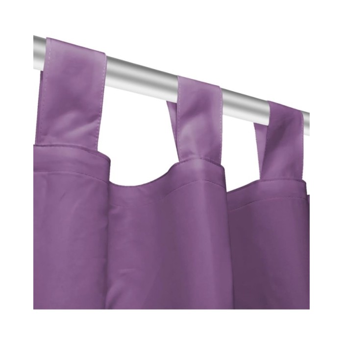 Rideau occultant avec boucles 2 pcs 140 x 175 cm Lilas