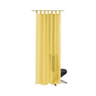 Rideau occultant 2 pcs Voile 140 x 245 cm Jaune