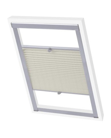 Store plissé Couleur crème SK08