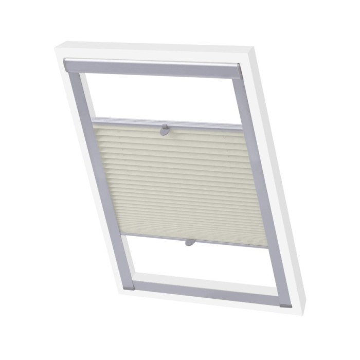 Store plissé Couleur crème SK08