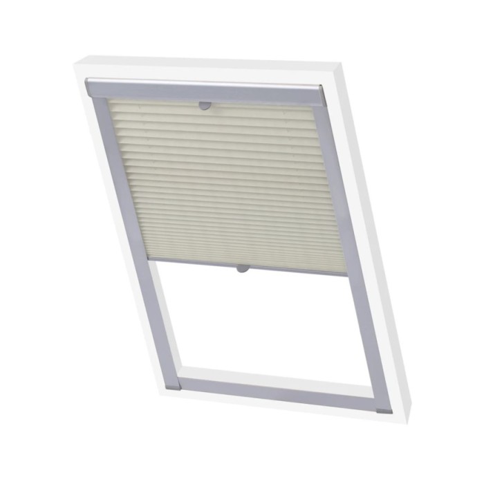 Store plissé Couleur crème SK08