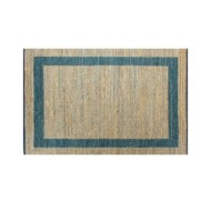 Tapis fait à la main Jute Bleu 120x180 cm