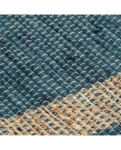Tapis fait à la main Jute Bleu 120x180 cm