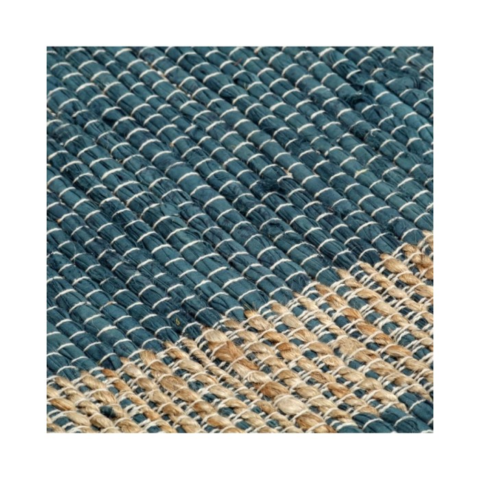 Tapis fait à la main Jute Bleu 120x180 cm