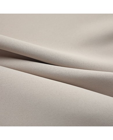 Rideau occultant avec anneaux en métal Beige 290x245 cm