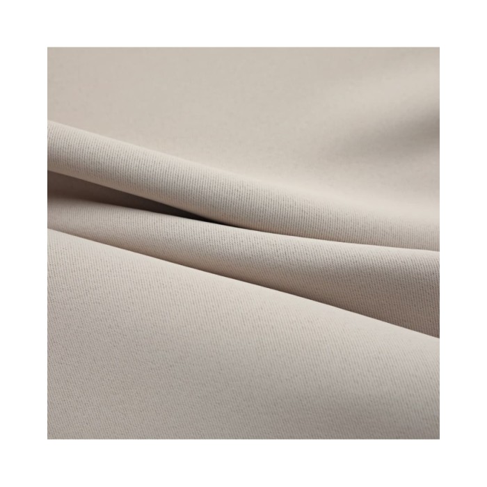 Rideau occultant avec anneaux en métal Beige 290x245 cm
