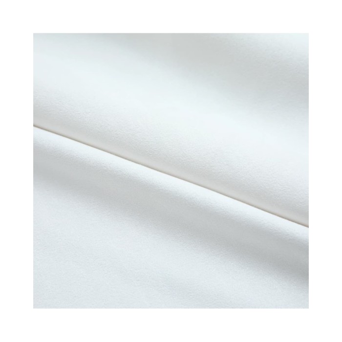 Rideaux occultants avec crochets 2 pcs Blanc cassé 140x175 cm