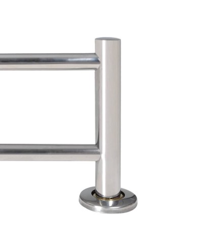 Porte serviettes double - Barre Fixe 2 tubes