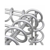 Lit surélevé à gabion Acier 360x90x50 cm