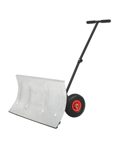 Chasse-neige manuel avec roues 100 x 44 cm