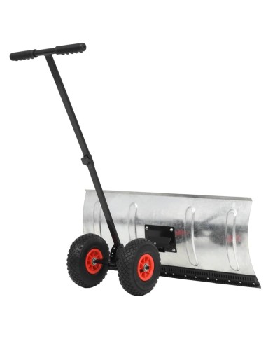 Chasse-neige manuel avec roues 100 x 44 cm