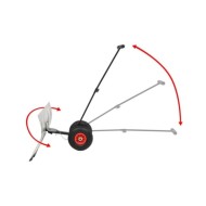 Chasse-neige manuel avec roues 100 x 44 cm