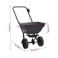 Distributeur de sel PVC et acier 92 x 46 x 70 cm 15 L