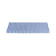 Auvent de bistro 400x120 cm Bleu et blanc