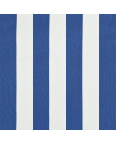 Auvent de bistro 400x120 cm Bleu et blanc