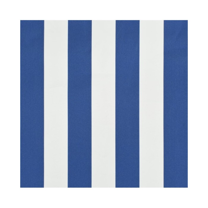 Auvent de bistro 400x120 cm Bleu et blanc