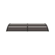 Auvent de porte Noir 200x80 cm PC 