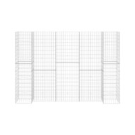 Jardinière à gabion en H Fil d'acier 260x40x200 cm 