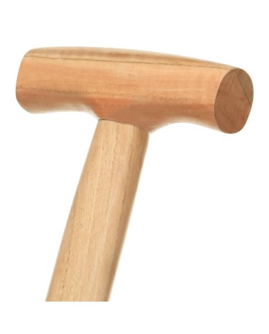 Pelle à pointe de jardin avec poignée en T Acier et bois dur