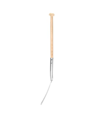 Fourche à creuser de jardin poignée en T Inox et bois de frêne