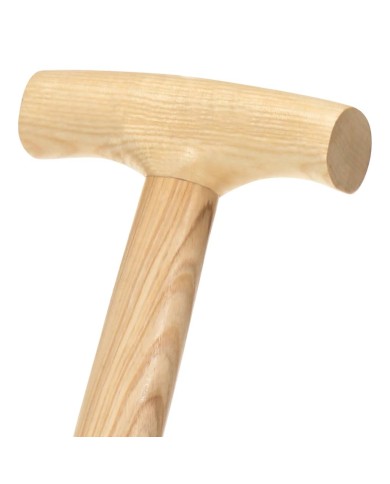 Fourche à creuser de jardin poignée en T Inox et bois de frêne