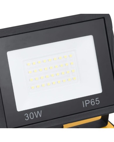 Projecteur à LED avec poignée 2x30 W Blanc froid 