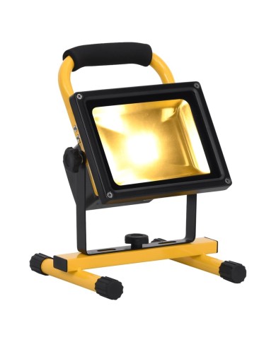 Projecteur à LED rechargeable avec poignée 30 W Blanc chaud 