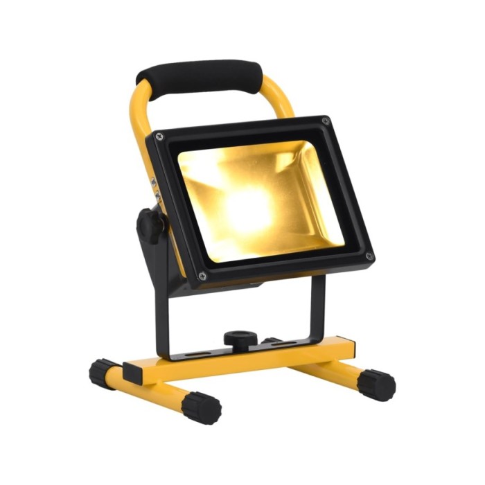 Projecteur à LED rechargeable avec poignée 30 W Blanc chaud 