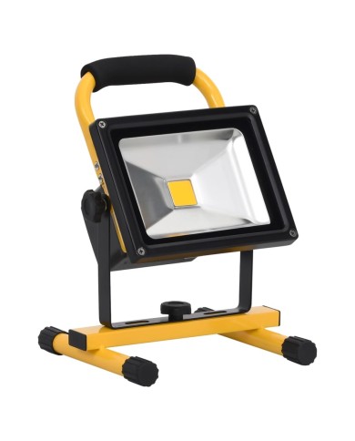 Projecteur à LED rechargeable avec poignée 30 W Blanc chaud 