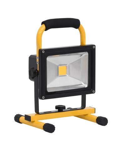 Projecteur à LED rechargeable avec poignée 30 W Blanc chaud 