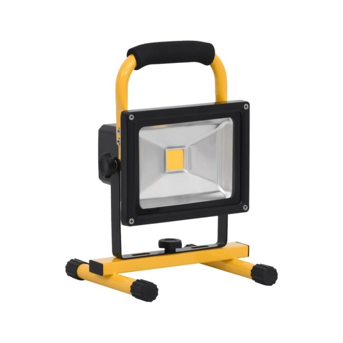 Projecteur à LED rechargeable avec poignée 30 W Blanc chaud 