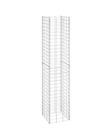 Lits surélevés en gabion 3 pcs 30x30x150 cm Fer