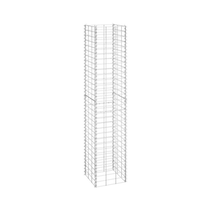 Lits surélevés en gabion 3 pcs 30x30x150 cm Fer