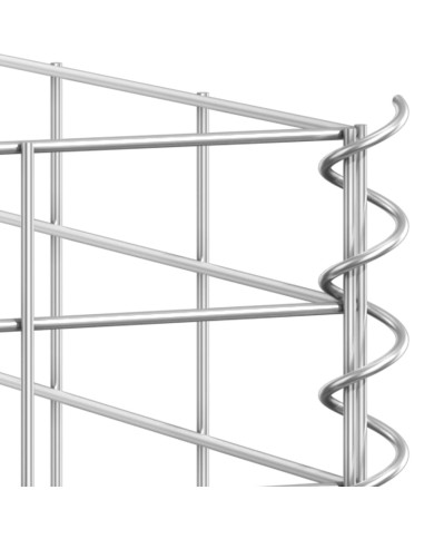 Lits surélevés en gabion 3 pcs 30x30x150 cm Fer