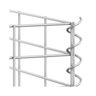 Lits surélevés en gabion 3 pcs 30x30x150 cm Fer