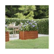 Jardinière Gris 100x40x45 cm Acier corten
