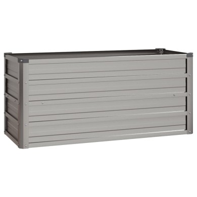 Jardinière Gris 100x40x45 cm Acier corten