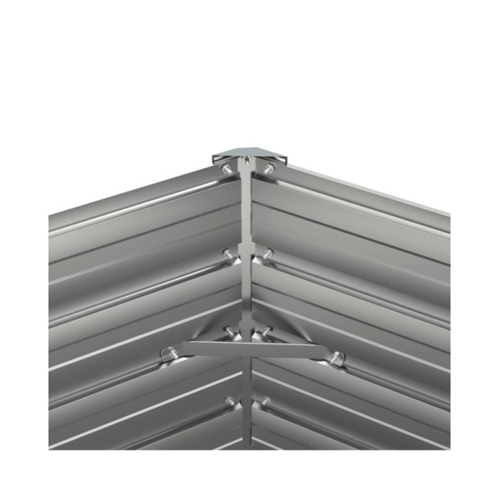 Jardinière Gris 100x40x45 cm Acier corten