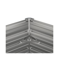 Jardinière Gris 100x40x45 cm Acier corten
