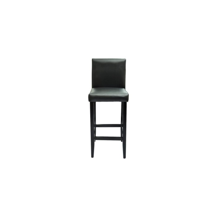 Tabourets de bar 4 pcs Noir Similicuir