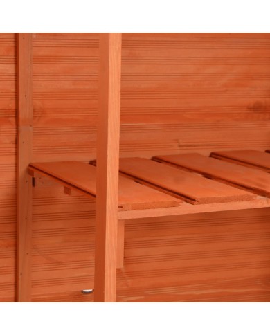 Abri de stockage de jardin 120x50x91 cm Bois